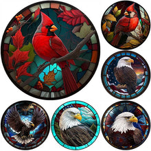 Load image into Gallery viewer, Stained Glass Animal-Full Round Diamond Painting-30x30cm