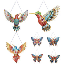Load image into Gallery viewer, Butterfly Hummingbird-Single Side Diamond Pendant