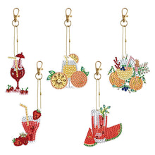 Load image into Gallery viewer, 6/5Pcs/Set-Animal-Double Side Drill-Diamond Keychain
