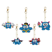Load image into Gallery viewer, 6/5Pcs/Set-Animal-Double Side Drill-Diamond Keychain