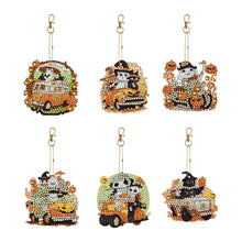 Load image into Gallery viewer, 6/5Pcs/Set-Animal-Double Side Drill-Diamond Keychain