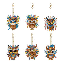 Load image into Gallery viewer, 6/5Pcs/Set-Animal-Double Side Drill-Diamond Keychain