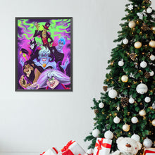 Load image into Gallery viewer, Disneyland Villains-Full Round Diamond Painting-30x40cm