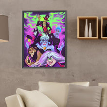 Load image into Gallery viewer, Disneyland Villains-Full Round Diamond Painting-30x40cm