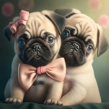 Load image into Gallery viewer, Yorkshire Dog-Full Round Diamond Painting-30x30cm