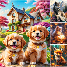 Load image into Gallery viewer, Animal-Full Round Diamond Painting-30x40cm