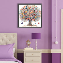 Load image into Gallery viewer, Butterfly Tree-Full Round Diamond Painting-40x40cm