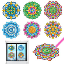 Load image into Gallery viewer, 6Pcs/Set-Mandala-Diamond Glass Sticker