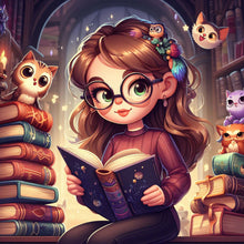 Load image into Gallery viewer, Fantasy Girl-Full Round Diamond Painting-50x50cm