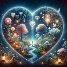 Load image into Gallery viewer, Heart Tree-Full Round Diamond Painting-30x30cm