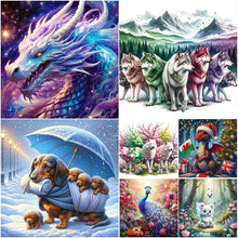 Load image into Gallery viewer, Animal-Full Round Diamond Painting-30x30cm