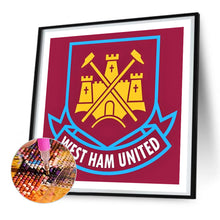 Load image into Gallery viewer, West Ham United logo-Full Round Diamond Painting-30x30cm