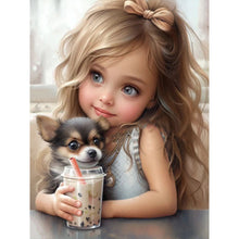 Load image into Gallery viewer, Girl-Full Round Diamond Painting-30x40cm