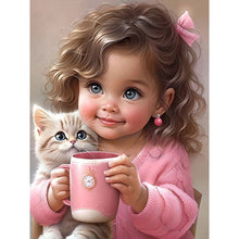 Load image into Gallery viewer, Girl-Full Round Diamond Painting-30x40cm