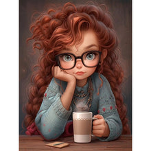 Load image into Gallery viewer, Girl-Full Round Diamond Painting-30x40cm