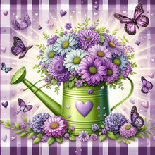 Load image into Gallery viewer, Flower-Full Round Diamond Painting-30x30cm