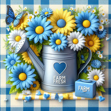 Load image into Gallery viewer, Flower-Full Round Diamond Painting-30x30cm