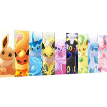 Load image into Gallery viewer, Pokemon Evolution-Full Round Diamond Painting-100x40cm-Large Size