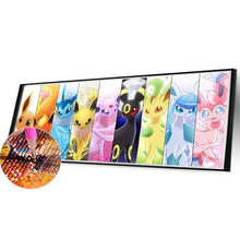 Load image into Gallery viewer, Pokemon Evolution-Full Round Diamond Painting-100x40cm-Large Size