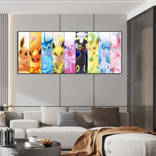 Load image into Gallery viewer, Pokemon Evolution-Full Round Diamond Painting-100x40cm-Large Size