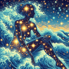 Load image into Gallery viewer, Colorful Dance In The Rain-Full Round Diamond Painting-30x30cm