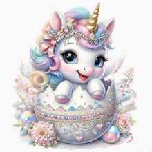 Load image into Gallery viewer, Jeweled Dinosaur Egg-Full Round Diamond Painting-30x30cm