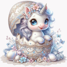 Load image into Gallery viewer, Jeweled Dinosaur Egg-Full Round Diamond Painting-30x30cm