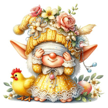Load image into Gallery viewer, Easter Gnome-Full Round Diamond Painting-30x30cm