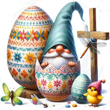 Load image into Gallery viewer, Easter Gnome-Full Round Diamond Painting-30x30cm