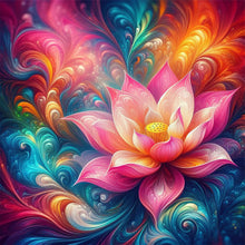 Load image into Gallery viewer, Flower-Full Round Diamond Painting-30x30cm