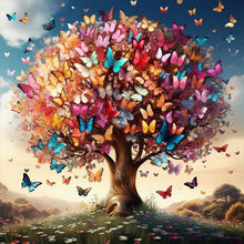 Load image into Gallery viewer, Butterfly-Full Round Diamond Painting-30x30cm