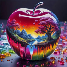 Load image into Gallery viewer, Crystal Apple-Full Round Diamond Painting-30x30cm