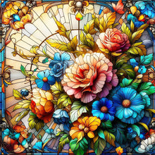 Load image into Gallery viewer, Flower-Full Round Diamond Painting-30x30cm