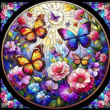 Load image into Gallery viewer, Flower-Full Round Diamond Painting-30x30cm