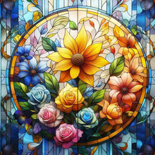 Load image into Gallery viewer, Flower-Full Round Diamond Painting-30x30cm