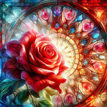 Load image into Gallery viewer, Flower-Full Round Diamond Painting-30x30cm