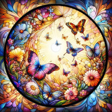 Load image into Gallery viewer, Flower-Full Round Diamond Painting-30x30cm