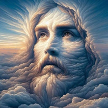 Load image into Gallery viewer, Cloud Jesus-Full Round Diamond Painting-30x30cm