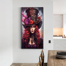Load image into Gallery viewer, Red-Haired Girl-Full Round Diamond Painting-40x70cm-Large Size