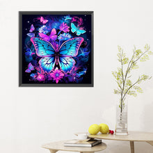 Load image into Gallery viewer, Butterfly-Full Round Diamond Painting-30x30cm