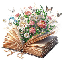 Load image into Gallery viewer, Books Flower-Partial Special Diamond Painting-30x30cm