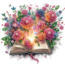 Load image into Gallery viewer, Books Flower-Partial Special Diamond Painting-30x30cm
