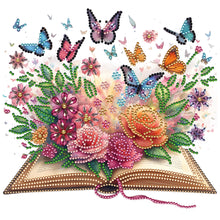 Load image into Gallery viewer, Books Flower-Partial Special Diamond Painting-30x30cm