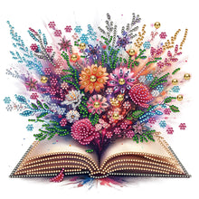 Load image into Gallery viewer, Books Flower-Partial Special Diamond Painting-30x30cm