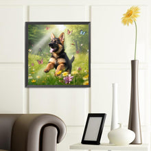 Load image into Gallery viewer, Grass Puppy-Full Round Diamond Painting-40x40cm