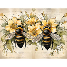 Load image into Gallery viewer, Bee-Full Round Diamond Painting-40x30cm