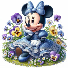 Load image into Gallery viewer, Disney Mickey Mouse-Full Round Diamond Painting-30x30cm