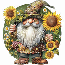 Load image into Gallery viewer, Coffee Gnome-Full Round Diamond Painting-30x30cm