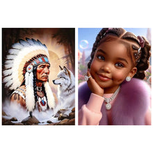 Load image into Gallery viewer, Beauty-Full Round Diamond Painting-30x40cm