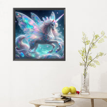 Load image into Gallery viewer, Unicorn-Full Round Diamond Painting-30x30cm